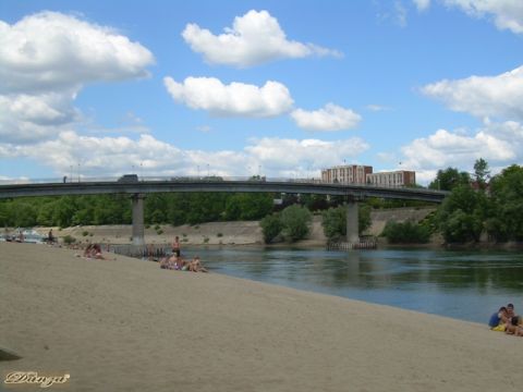 Il ponte sul Nistru in centro Tiraspol