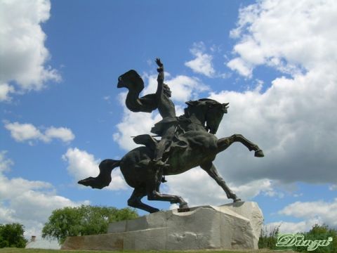 La statua di A. Suvorov a Tiraspol
